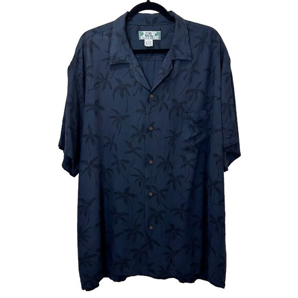 Two Palms Other - Two Palms Vintage Hawaiian Button Down Shirt Mens 2XL 100% Rayon Lightweight